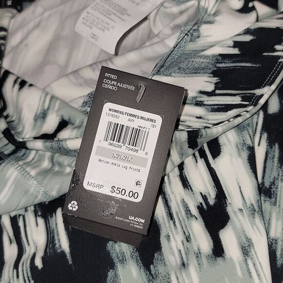 New Under Armour UA Motion Printed High Rise Ankle Leggings • Fitted • Size 1X - Picture 11 of 12
